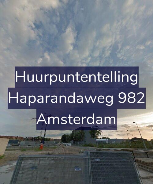 Foto gevel Huurpuntentelling voor Haparandaweg 982, Amsterdam