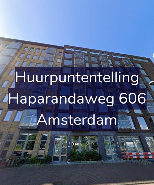 Foto gevel Huurpuntentelling voor Haparandaweg 606, Amsterdam
