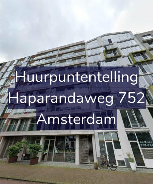 Foto gevel Huurpuntentelling voor Haparandaweg 752, Amsterdam