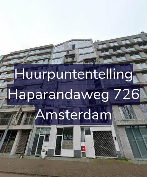 Foto gevel Huurpuntentelling voor Haparandaweg 726, Amsterdam