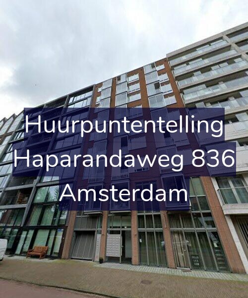 Foto gevel Huurpuntentelling voor Haparandaweg 836, Amsterdam
