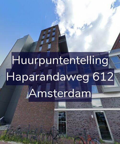 Foto gevel Huurpuntentelling voor Haparandaweg 612, Amsterdam