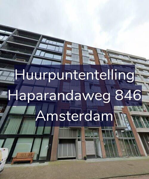 Foto gevel Huurpuntentelling voor Haparandaweg 846, Amsterdam