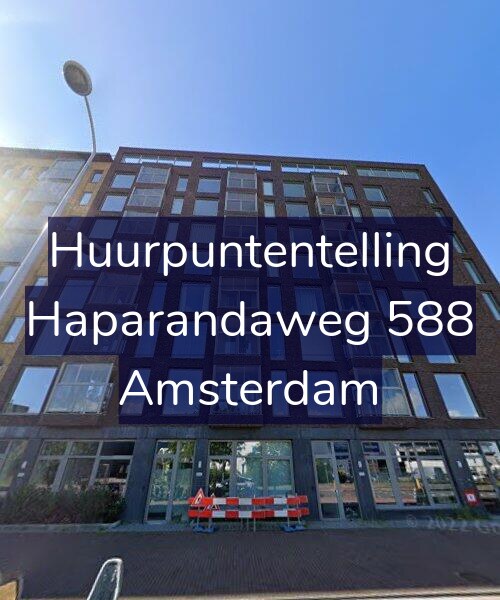 Foto gevel Huurpuntentelling voor Haparandaweg 588, Amsterdam