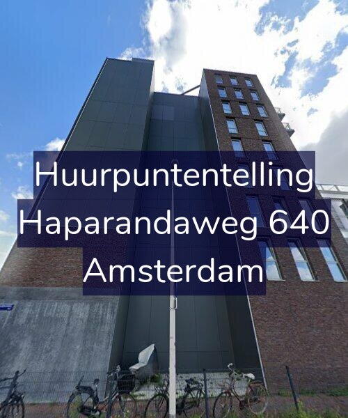 Foto gevel Huurpuntentelling voor Haparandaweg 640, Amsterdam