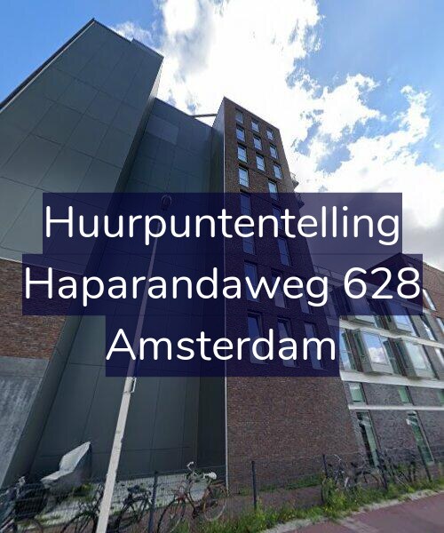 Foto gevel Huurpuntentelling voor Haparandaweg 628, Amsterdam