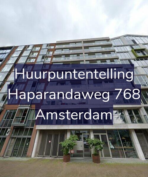 Foto gevel Huurpuntentelling voor Haparandaweg 768, Amsterdam