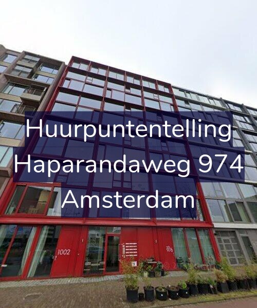 Foto gevel Huurpuntentelling voor Haparandaweg 974, Amsterdam