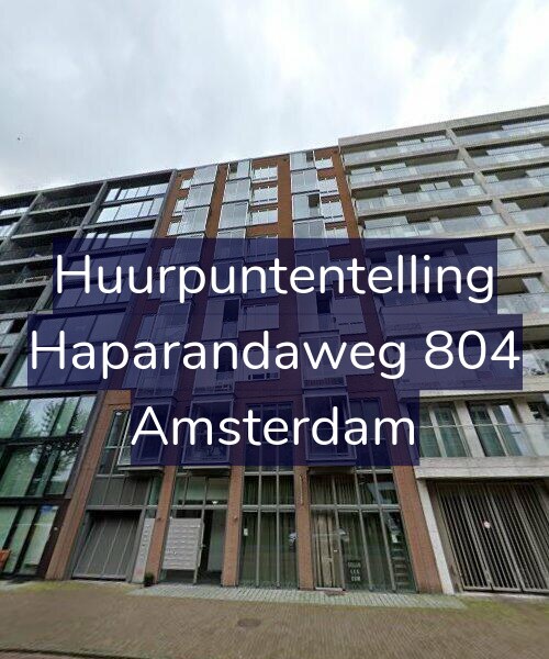 Foto gevel Huurpuntentelling voor Haparandaweg 804, Amsterdam