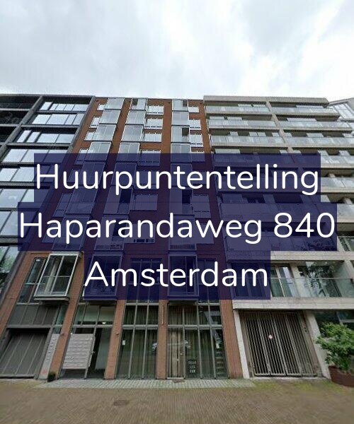 Foto gevel Huurpuntentelling voor Haparandaweg 840, Amsterdam