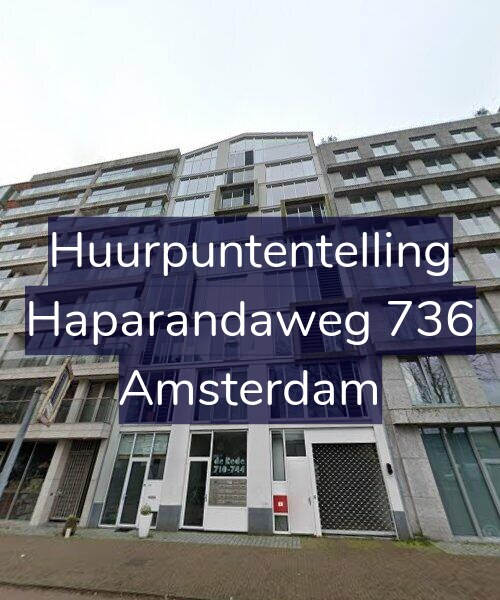 Foto gevel Huurpuntentelling voor Haparandaweg 736, Amsterdam