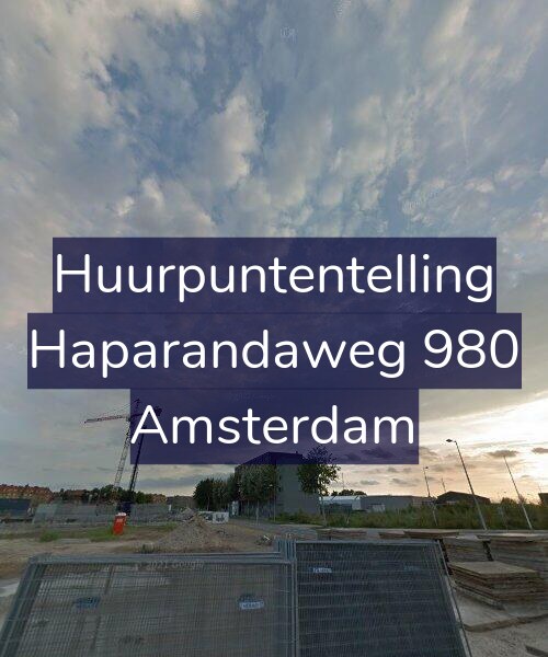 Foto gevel Huurpuntentelling voor Haparandaweg 980, Amsterdam