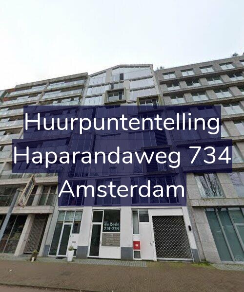 Foto gevel Huurpuntentelling voor Haparandaweg 734, Amsterdam