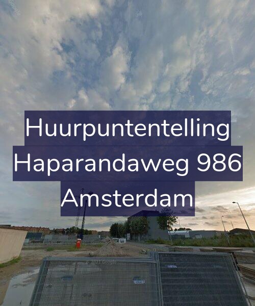 Foto gevel Huurpuntentelling voor Haparandaweg 986, Amsterdam