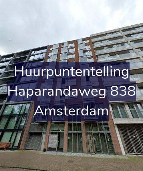 Foto gevel Huurpuntentelling voor Haparandaweg 838, Amsterdam