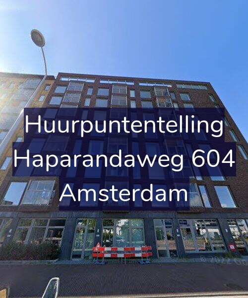 Foto gevel Huurpuntentelling voor Haparandaweg 604, Amsterdam