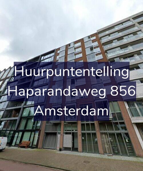 Foto gevel Huurpuntentelling voor Haparandaweg 856, Amsterdam