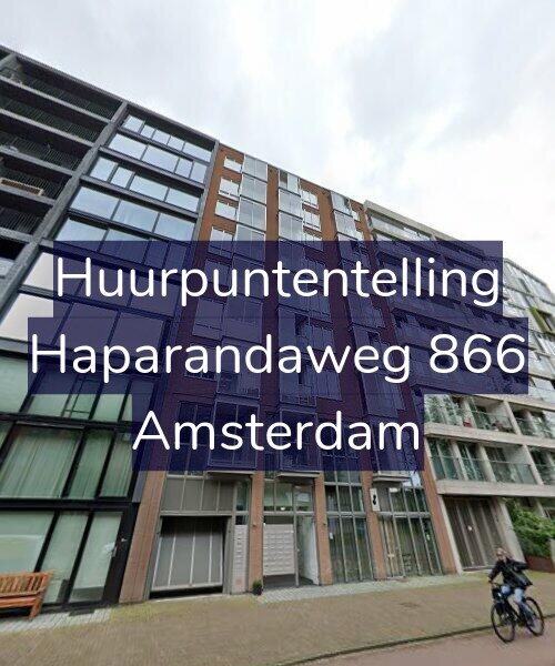Foto gevel Huurpuntentelling voor Haparandaweg 866, Amsterdam