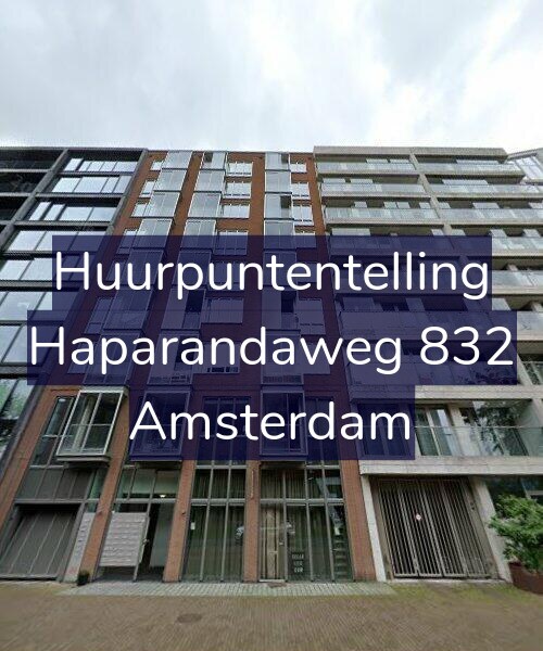 Foto gevel Huurpuntentelling voor Haparandaweg 832, Amsterdam
