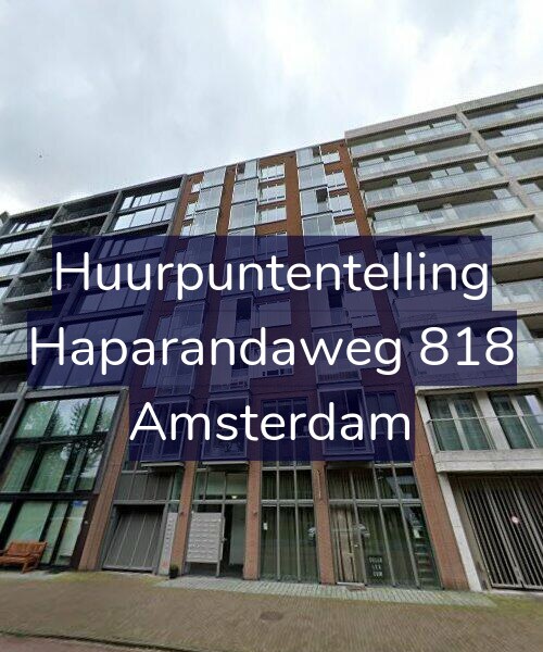 Foto gevel Huurpuntentelling voor Haparandaweg 818, Amsterdam