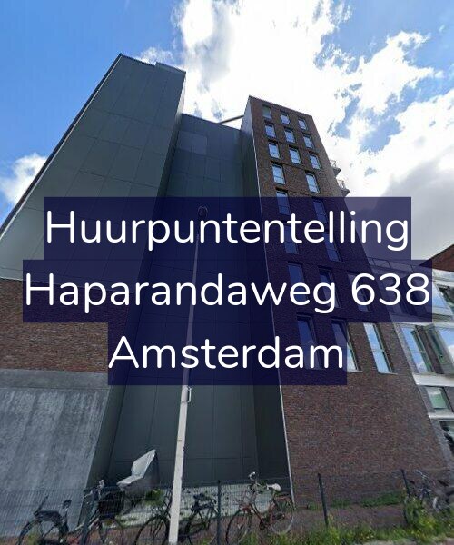 Foto gevel Huurpuntentelling voor Haparandaweg 638, Amsterdam