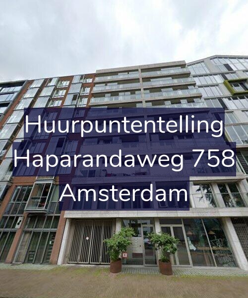 Foto gevel Huurpuntentelling voor Haparandaweg 758, Amsterdam