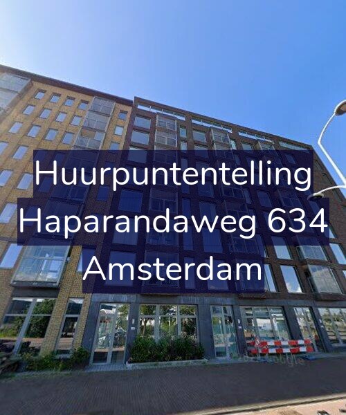 Foto gevel Huurpuntentelling voor Haparandaweg 634, Amsterdam