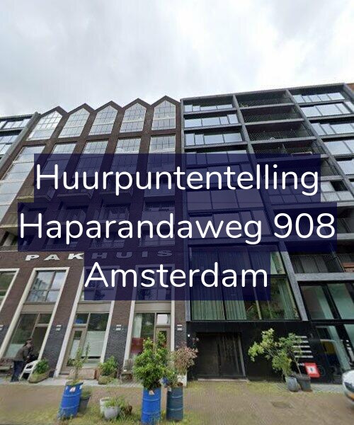 Foto gevel Huurpuntentelling voor Haparandaweg 908, Amsterdam