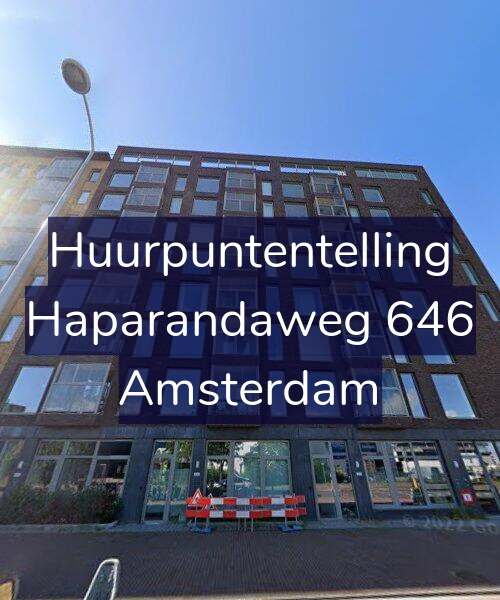 Foto gevel Huurpuntentelling voor Haparandaweg 646, Amsterdam