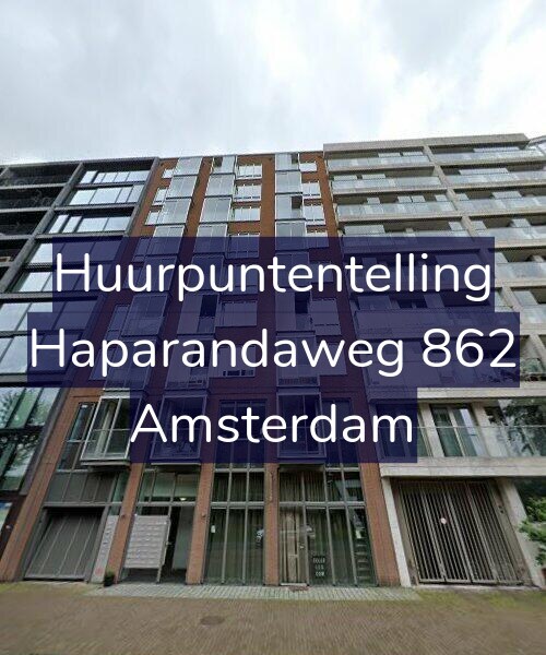 Foto gevel Huurpuntentelling voor Haparandaweg 862, Amsterdam