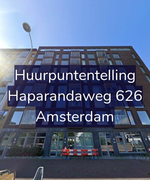 Foto gevel Huurpuntentelling voor Haparandaweg 626, Amsterdam