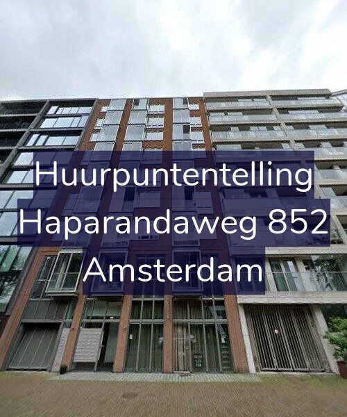 Foto gevel Huurpuntentelling voor Haparandaweg 852, Amsterdam