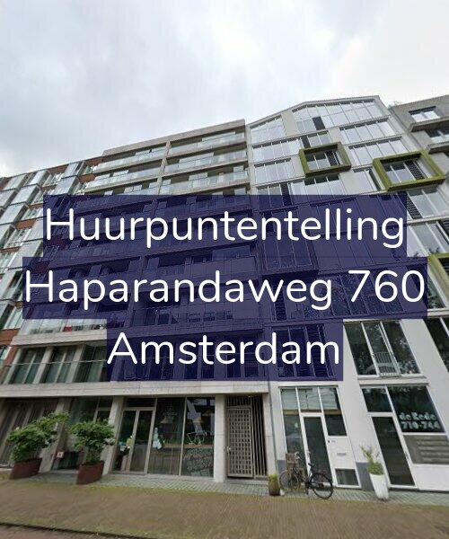 Foto gevel Huurpuntentelling voor Haparandaweg 760, Amsterdam