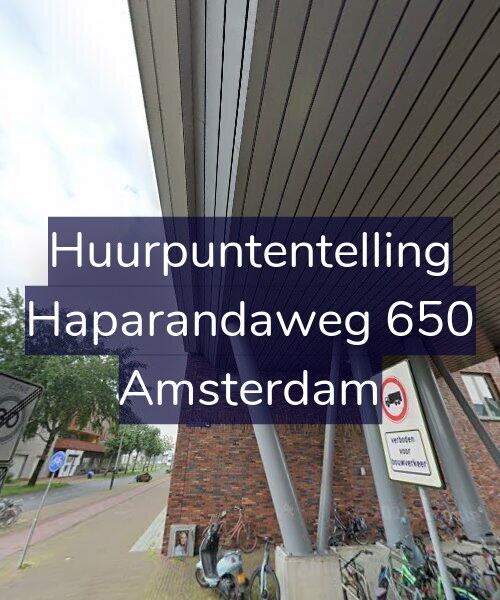 Foto gevel Huurpuntentelling voor Haparandaweg 650, Amsterdam