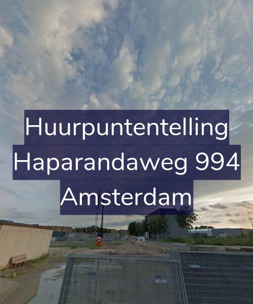 Foto gevel Huurpuntentelling voor Haparandaweg 994, Amsterdam