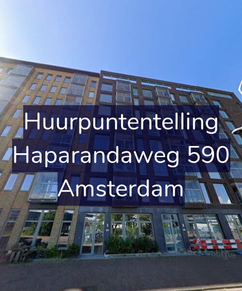 Foto gevel Huurpuntentelling voor Haparandaweg 590, Amsterdam
