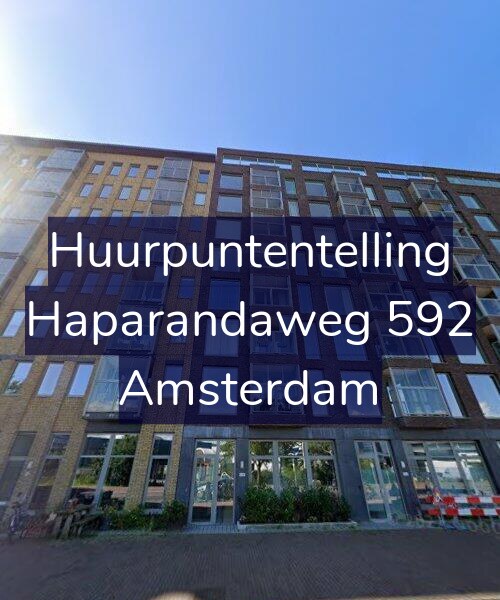 Foto gevel Huurpuntentelling voor Haparandaweg 592, Amsterdam