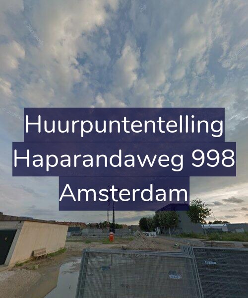 Foto gevel Huurpuntentelling voor Haparandaweg 998, Amsterdam