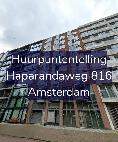 Foto gevel Huurpuntentelling voor Haparandaweg 816, Amsterdam