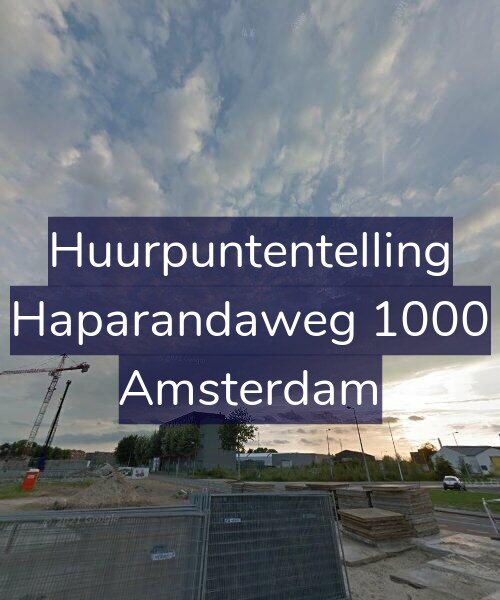 Foto gevel Huurpuntentelling voor Haparandaweg 1000, Amsterdam