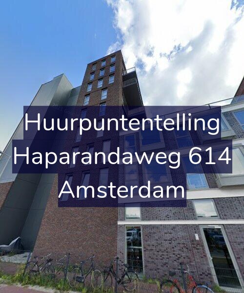 Foto gevel Huurpuntentelling voor Haparandaweg 614, Amsterdam