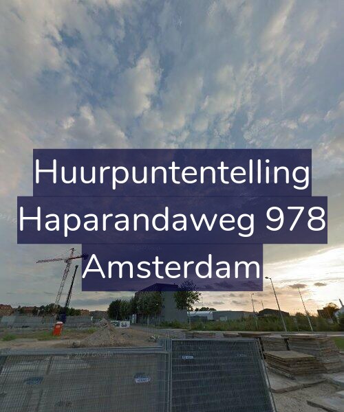 Foto gevel Huurpuntentelling voor Haparandaweg 978, Amsterdam