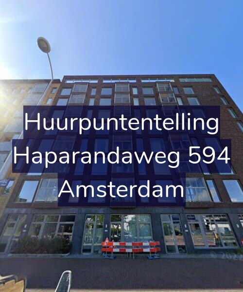 Foto gevel Huurpuntentelling voor Haparandaweg 594, Amsterdam