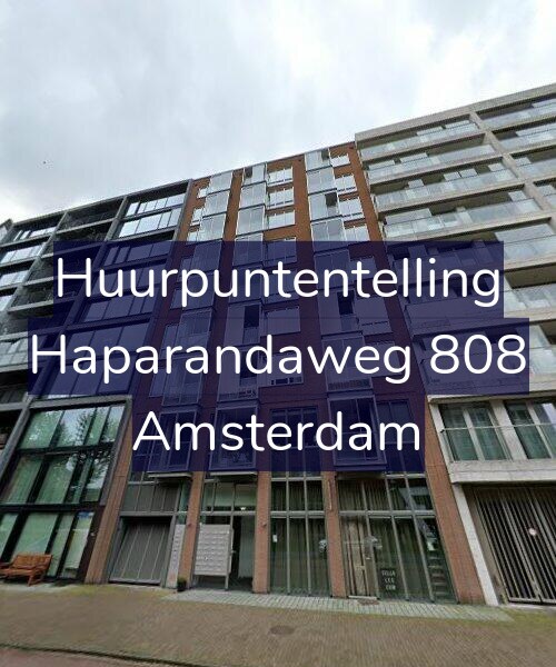 Foto gevel Huurpuntentelling voor Haparandaweg 808, Amsterdam