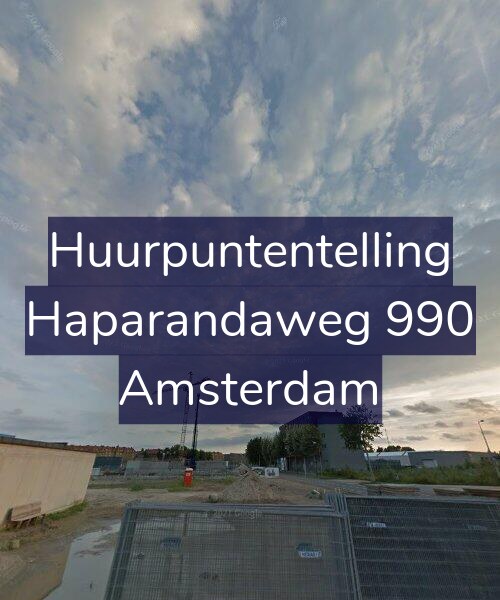 Foto gevel Huurpuntentelling voor Haparandaweg 990, Amsterdam