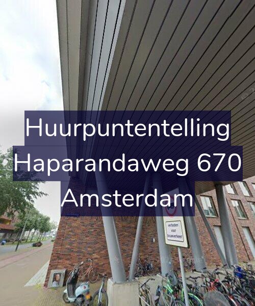 Foto gevel Huurpuntentelling voor Haparandaweg 670, Amsterdam