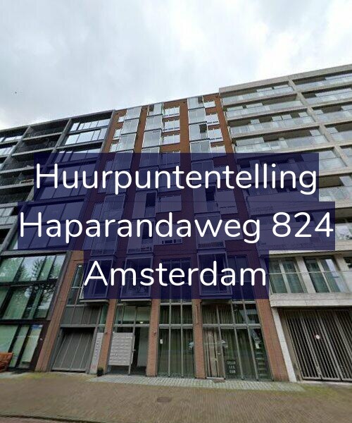 Foto gevel Huurpuntentelling voor Haparandaweg 824, Amsterdam