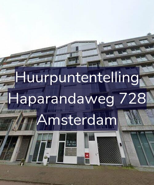 Foto gevel Huurpuntentelling voor Haparandaweg 728, Amsterdam