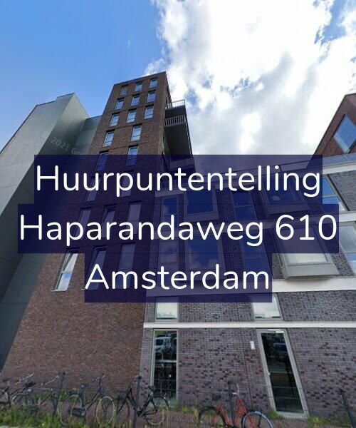 Foto gevel Huurpuntentelling voor Haparandaweg 610, Amsterdam