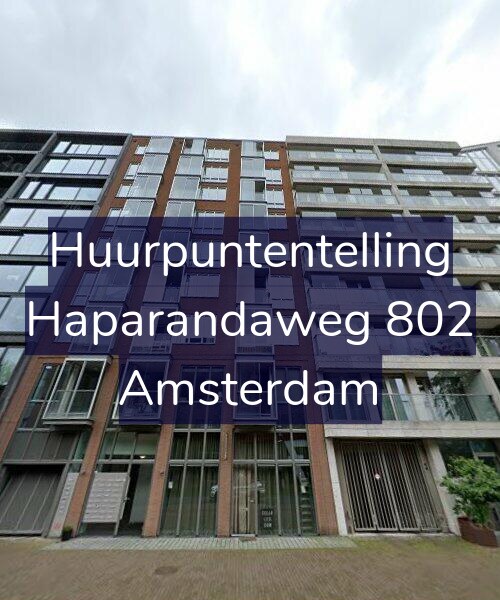 Foto gevel Huurpuntentelling voor Haparandaweg 802, Amsterdam